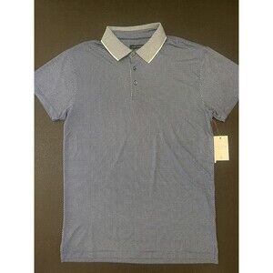 MARC ASHER Sz S Men's Navy  Short-Sleeve  Button-Up Polo Shirt
